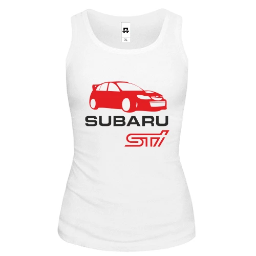 Женская майка Subaru sti (2)
