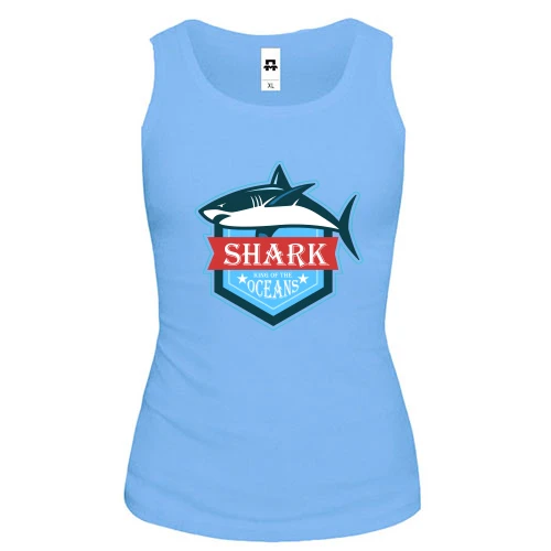 Жіноча майка Shark king of the oceans