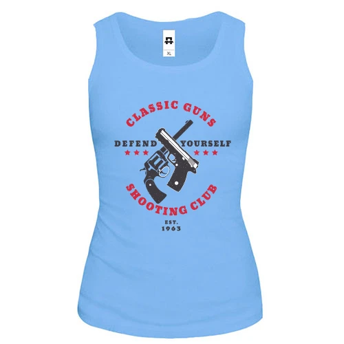 Женская майка Classic Guns Shooting Club