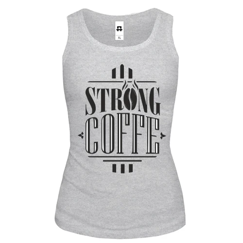Женская майка Strong Coffee