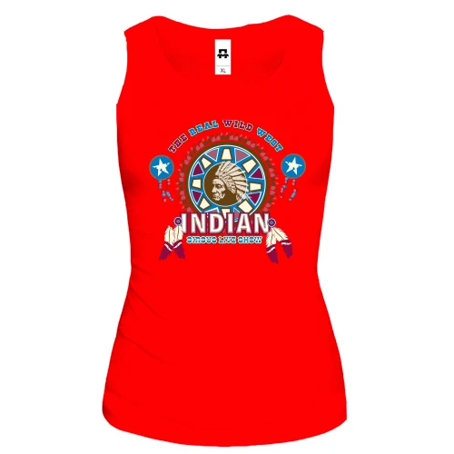 Женская майка indian wild west