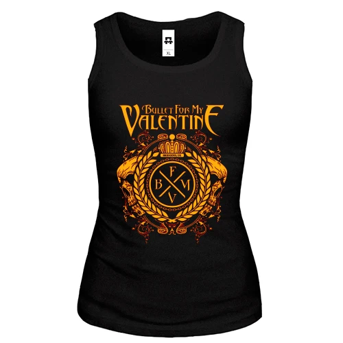 Женская майка, черный, Bullet For My Valentine Crest Logo
