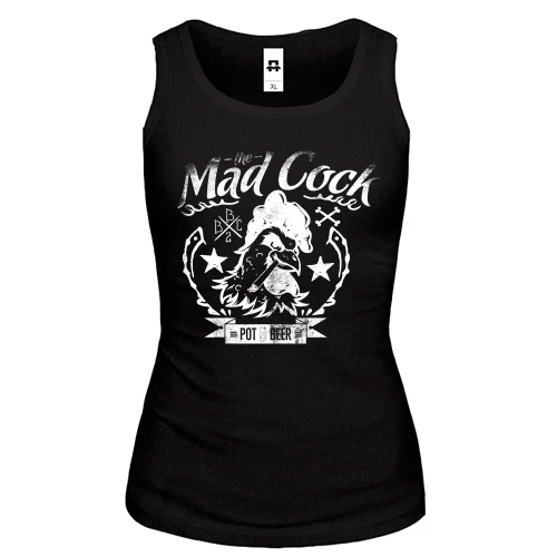 Женская майка mad cock