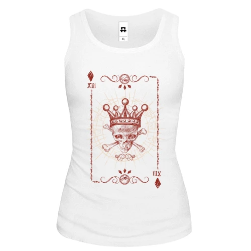 Женская майка с игральной картой XIII