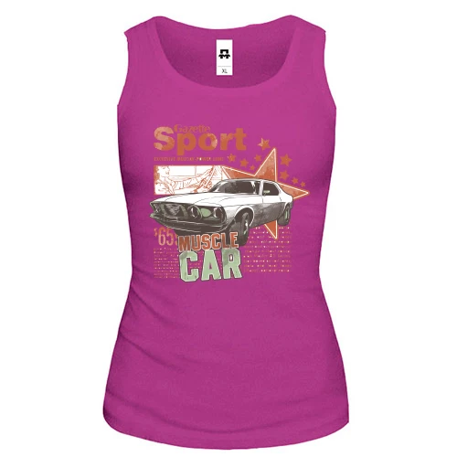 Женская майка sport muscle car