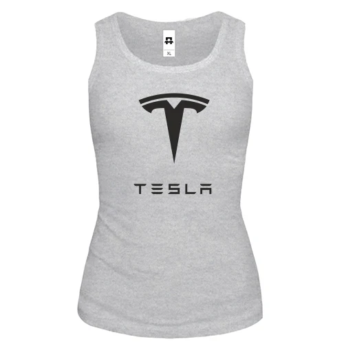 Женская майка tesla