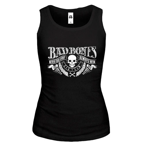 Женская майка bad bones skull