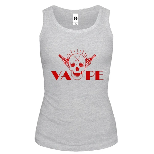 Женская майка Vape с черепом