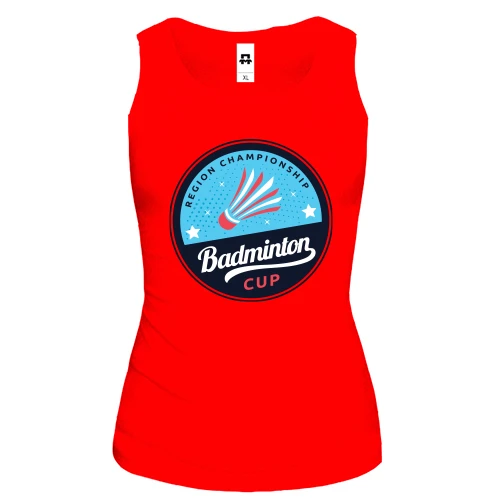 Женская майка badminton cup