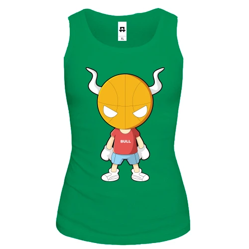 Женская майка basketball bull boy