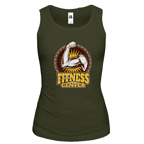 Женская майка fitness center arm