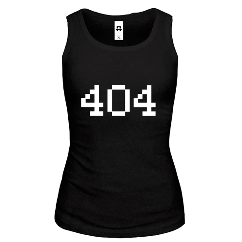 Женская майка Ошибка 404