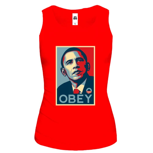 Женская майка Obey Obama