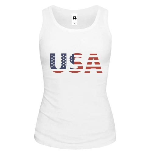 Жіноча майка з написом "USA"