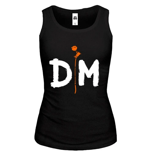 Женская майка Depeche Mode orange rose