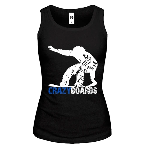 Женская майка Crazu boards