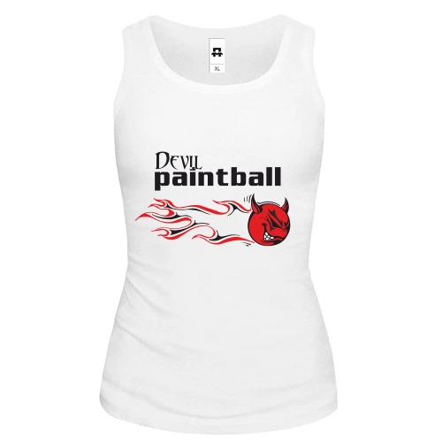 Женская майка Devil paintball
