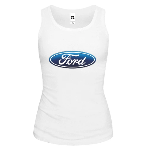 Женская майка, белый, Ford
