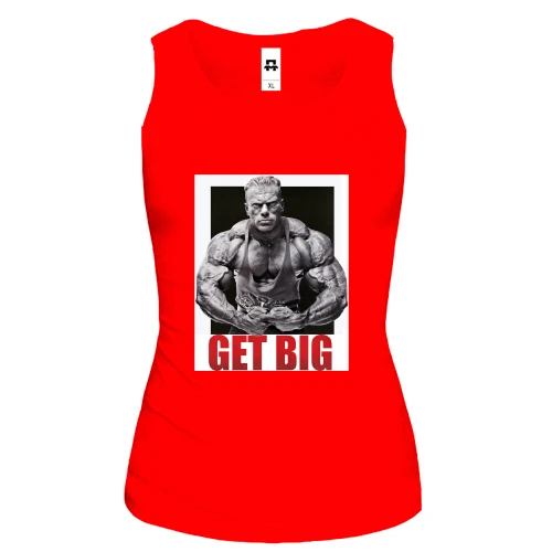 Женская майка "Get big"
