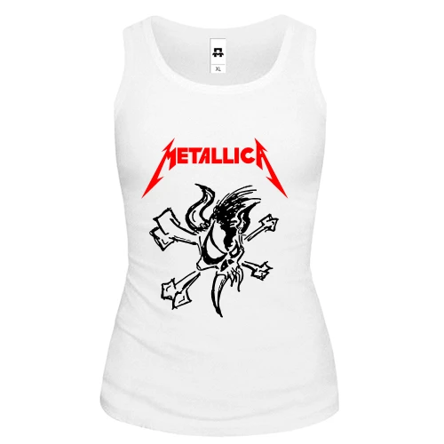 Женская майка, Белый, Metallica (Live at Wembley stadium 2)