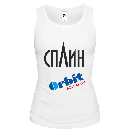 Женская майка Сплин (Орбит без сахара)