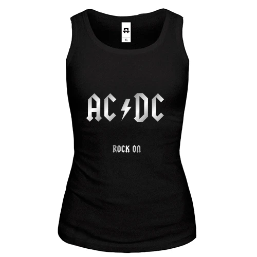 Женская майка AC/DC Rock on