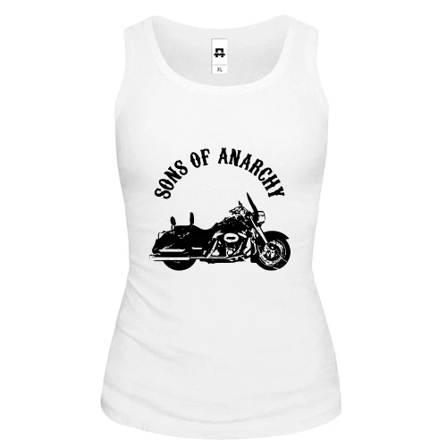 Жіноча майка Sons of Anarchy з мотоциклом