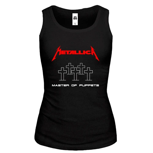 Женская майка, черный, Metallica - Master of puppets
