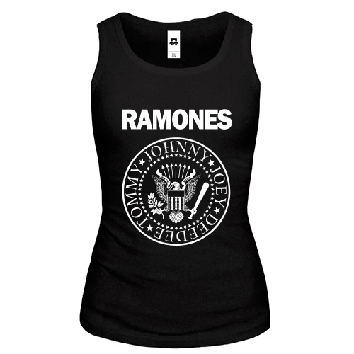Жіноча майка, Чорний, Ramones