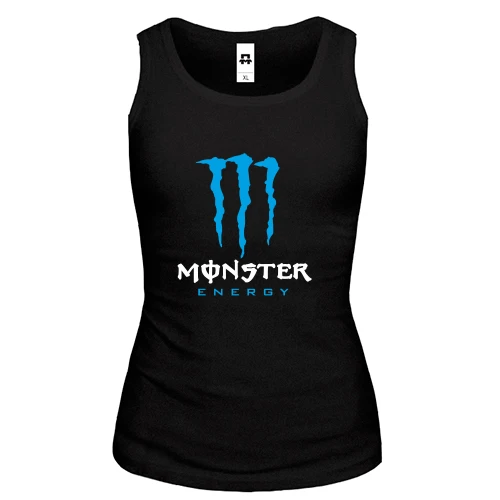 Женская майка Monster energy (blue)