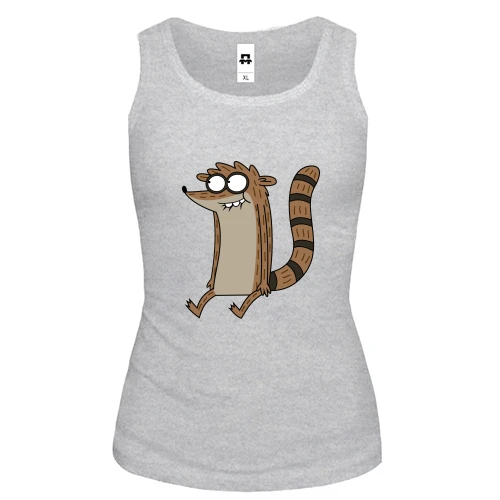 Женская майка с енотом Rigby