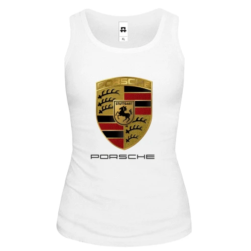 Женская майка Porsche (Gold)