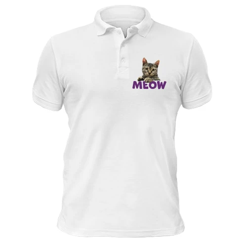 Чоловіча футболка-поло Meow (mini)