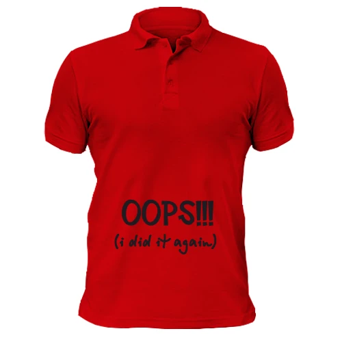 Чоловіча футболка-поло OOPS!