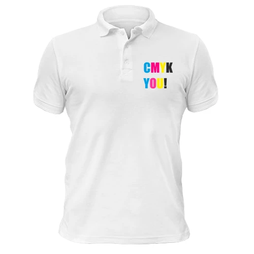Мужская футболка-поло CMYK YOU!