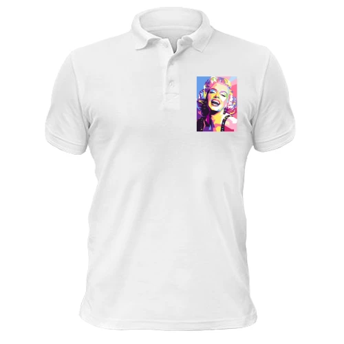 Мужская футболка-поло Marilyn Monroe Art