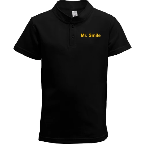 Детская футболка поло, Черный, Mr. Smile