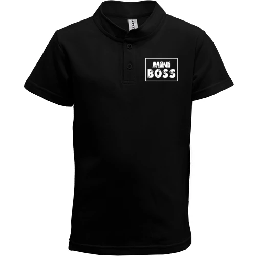 Детская футболка поло, Черный, mini BOSS