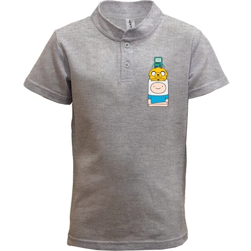 Дитяча футболка поло Adventure time pyramid