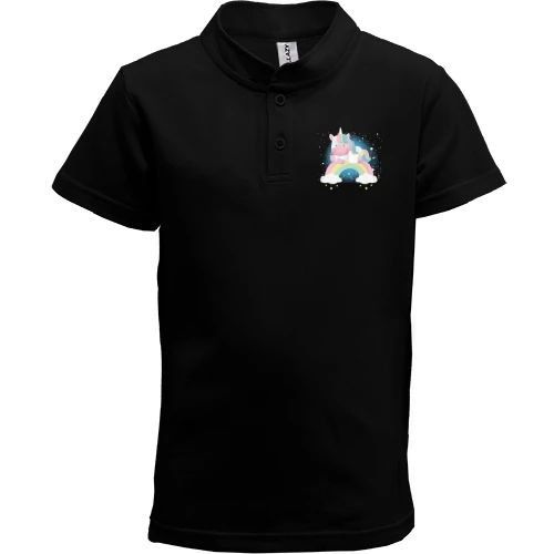 Дитяча футболка поло Baby unicorn on a rainbow