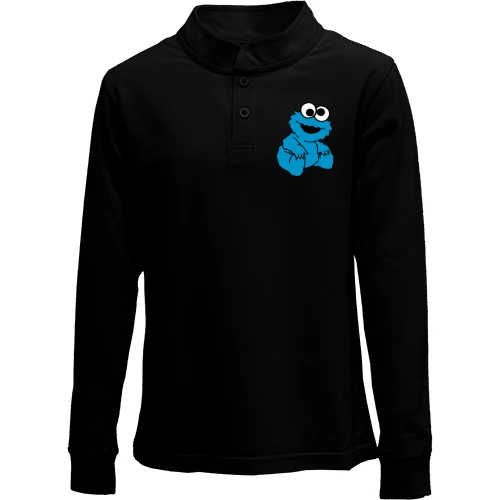Детский лонгслив поло Blue creation