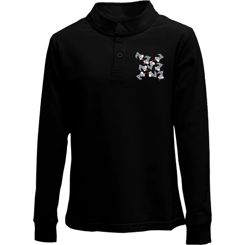 Детский лонгслив поло Bugs bunny pattern