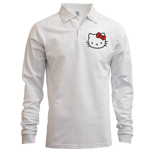 Мужской лонгслив поло Hello Kitty!