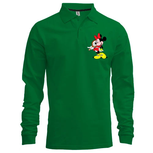 Мужской лонгслив поло Minie Mouse теннис 2
