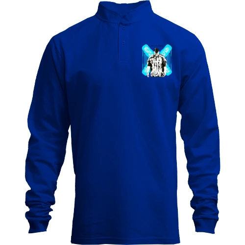 Мужской лонгслив поло со стойкой "NILETTO"