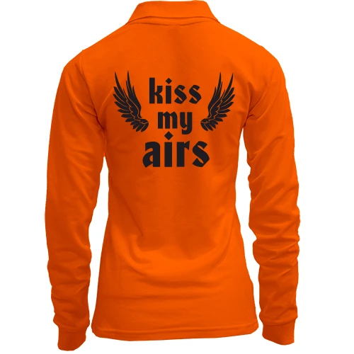 Женский лонгслив поло Kiss my airs