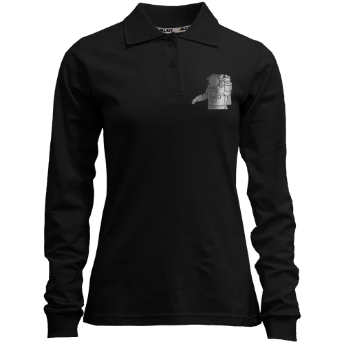 Женский лонгслив поло с астронавтом