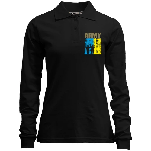 Женский лонгслив поло UA ARMY