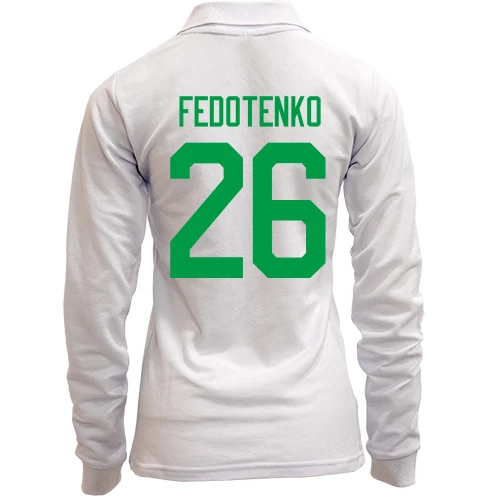 Женский лонгслив поло RUSLAN FEDOTENKO (Руслан Федотенко)