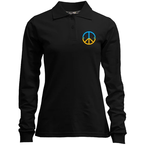 Женский лонгслив поло Peace Ukraine